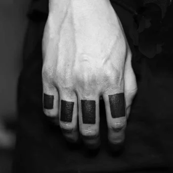 Black Ghost Tetovanie Nálepky Nepremokavé Trvalé Módne Blok Klaun Dočasné Body Art Rameno, Pás Prst Muži Ženy Falošné Tetovanie 4
