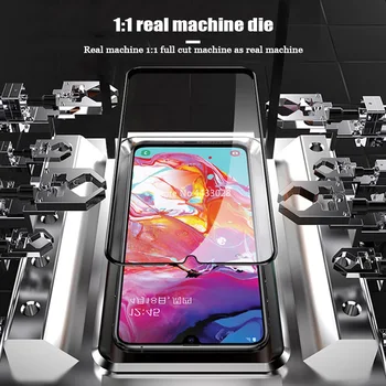 9D Úplné Pokrytie Tvrdeného Skla pre Samsung Galaxy A720 A7 A520 A5 A320 A3 2017 A6, A8, A9 Plus 2018 Screen Protector Ochranná Fólia 5