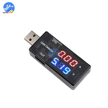 USB tester Dual USB Digitálny voltmeter amperimetro napätie prúd volt na meter ammeter detektor power bank nabíjačku indikátor 5