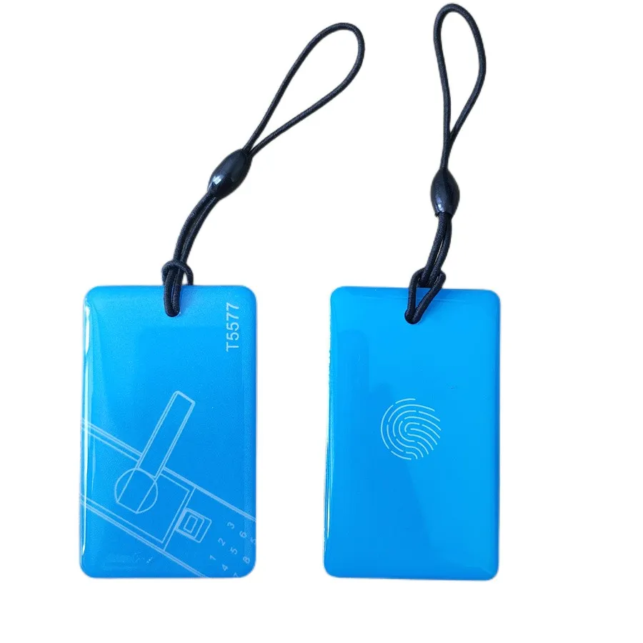 1Pcs 125Khz Tlačidlo Fobs EM4305 T5577 RFID Karty Keychain Krúžok Kľúčenka Cartoon Odznak Prepisovateľné Prázdne Lepidlo Klesá Token Tag
