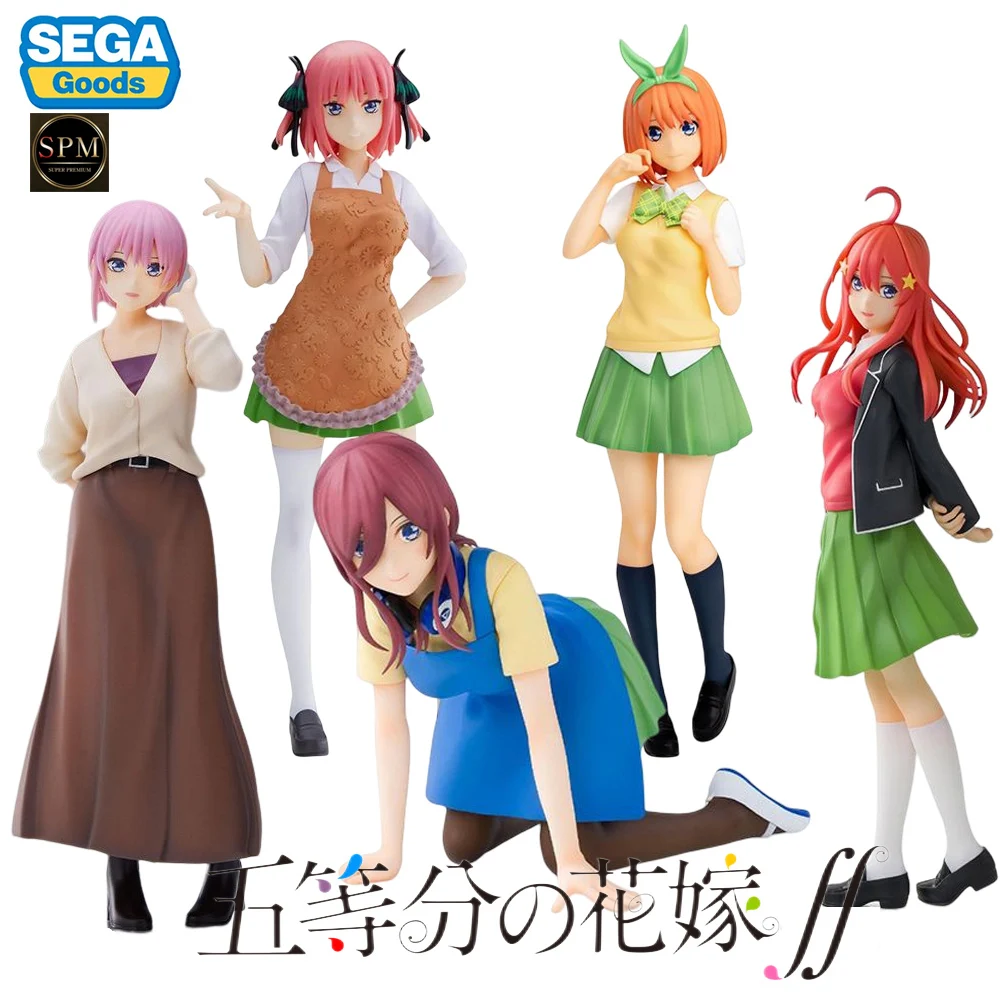 SEGA SPM Esenciálnej Quintuplets Nakano Ichika Nino Miku Yotsuba Itsuki PVC Anime Akčné Figúrky Model Kolekcie Hračka