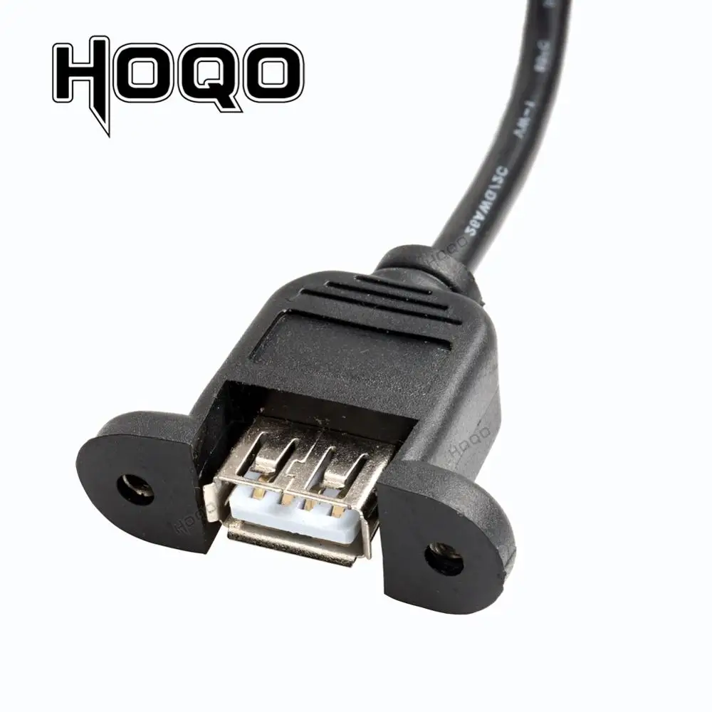 Panel Pripojit USB Predlžovací Kábel,Typ-Port usb2.0 Mužov a Žien s otvorom pre Skrutku lock konektor Kábel cabo 30 cm 5M 1M 1,5 M 3