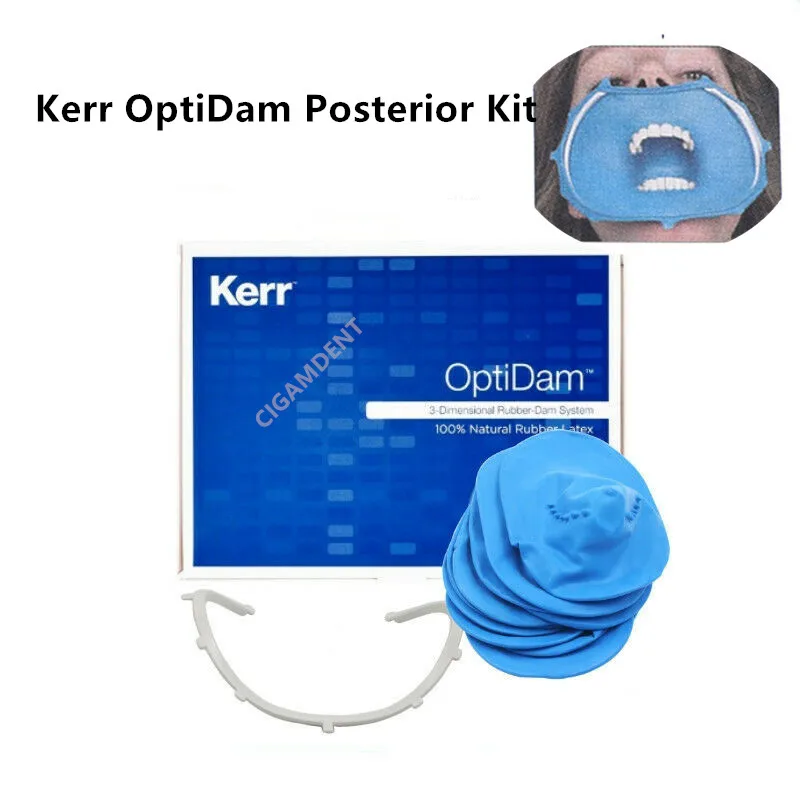 Kerr OptiDam 3D Zubné Gumy Dam List Rám Prírodný Latex Predný Endodontic Nástrojov