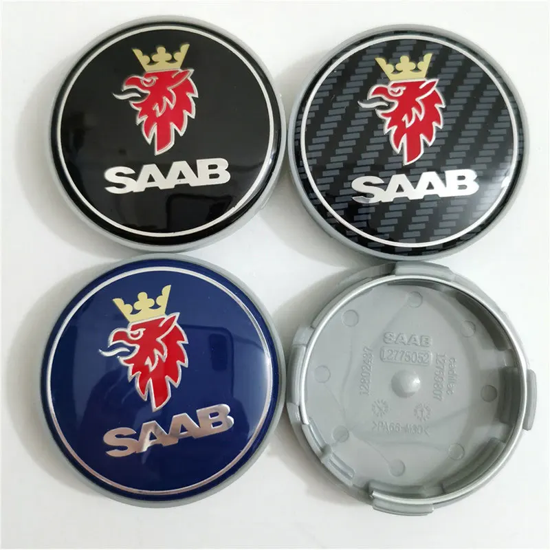 Auto hub centrum kryt plastový znak, odznak 63mm pre SAAB hub úprava príslušenstvo pneumatiky zdobia univerzálny logo časti