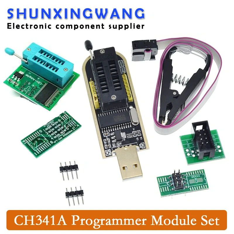 Pôvodné CH341A 24 25 Série EEPROM, Flash BIOS USB Prepojovací Modul + SOIC8 SOP8 Test Klip Pre EEPROM 93CXX / 25CXX / 24CXX 0
