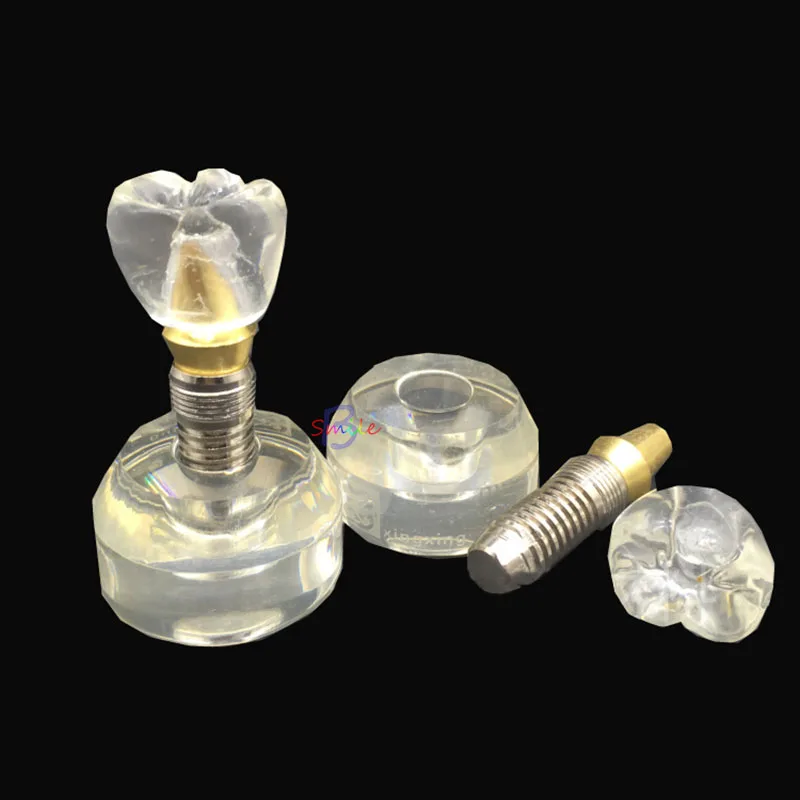 Nové Zubné Typodont Implantát Štúdia Zuby Model Arcylic Jedného Zuba Koruny Base Stomatológia Výučby Model nástroj 0