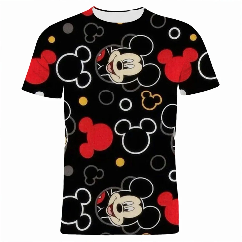 Mickey Mouse Disney 3D Tlač Heren T-shirts Zomer Komiksu, Anime Kleding Voor Kinderen Streetwear Módy Vrouwen Tee Topy