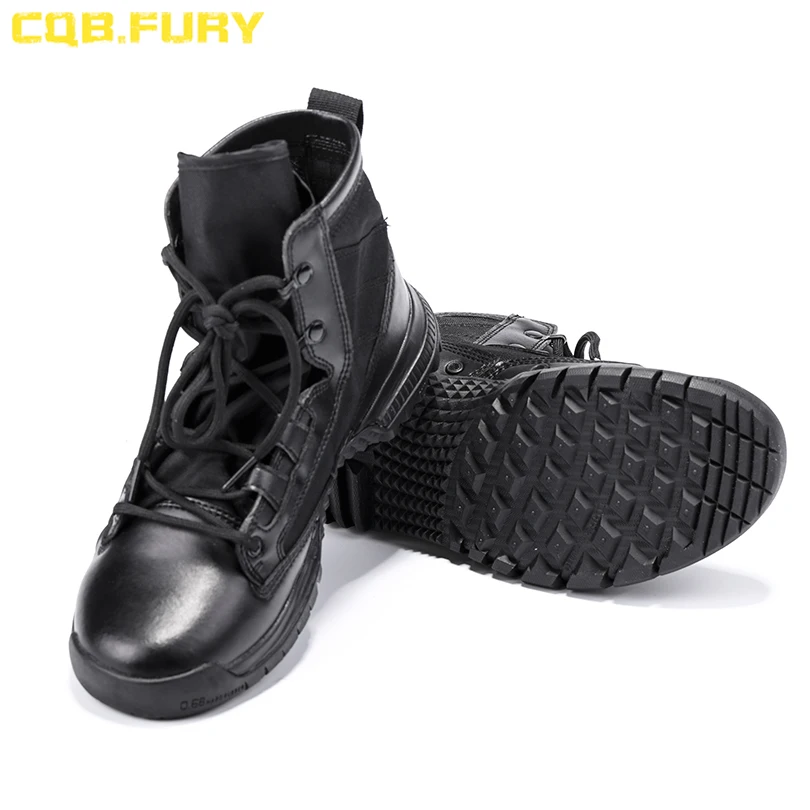 CQB.FURY Super ľahké pánske čierne vojenské taktické topánky členok popruh lete priedušná bojové armádne topánky size38-46 ZD-025ZB topánky