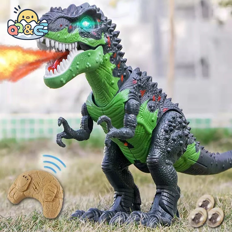 Veľké Sprej Dinosaurov Tyrannosaurus RC Zvierat S Svetlo, Zvuk Robot Elektronické Chôdza Modelu Deti hračky pre Dieťa Darček VIANOCE