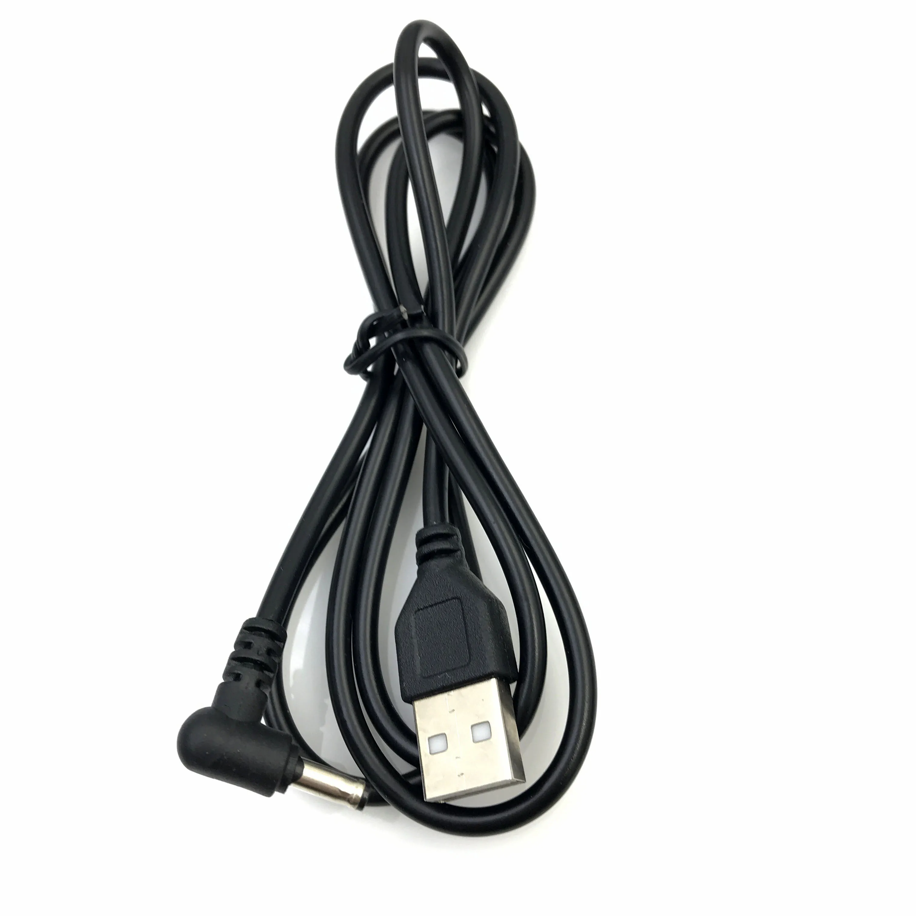 Zadajte Male USB Obrátiť na JEDNOSMERNÝ prúd Samec Konektor Jack Adaptér 90 Stupňov Muž 3,5 mm x 1.35 mm Power Converter Kábel, Kábel USB na 3,5*1.35 4