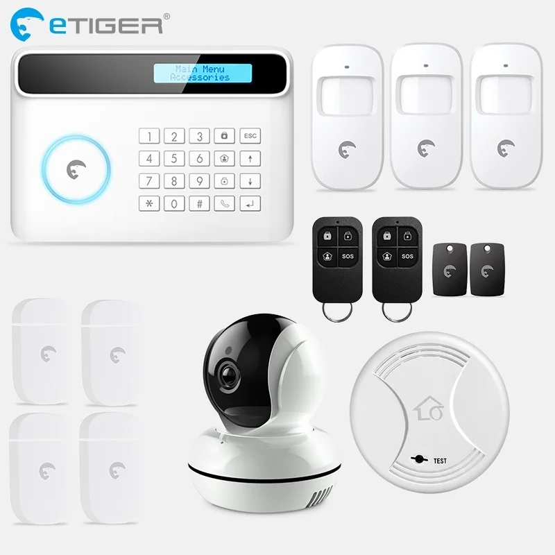 eTiger S4 GSM Alarm Systém Wireless Home Security GSM alarmov 0