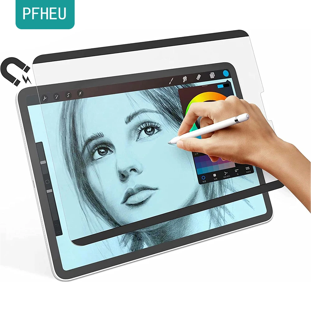 PaperLike Písanie na Obrazovku pre iPad Pro 11 2020 2021 2018 iPad Vzduchu 4 10.9 10.2 7. 8. Odnímateľná Magnetická Príťažlivosť
