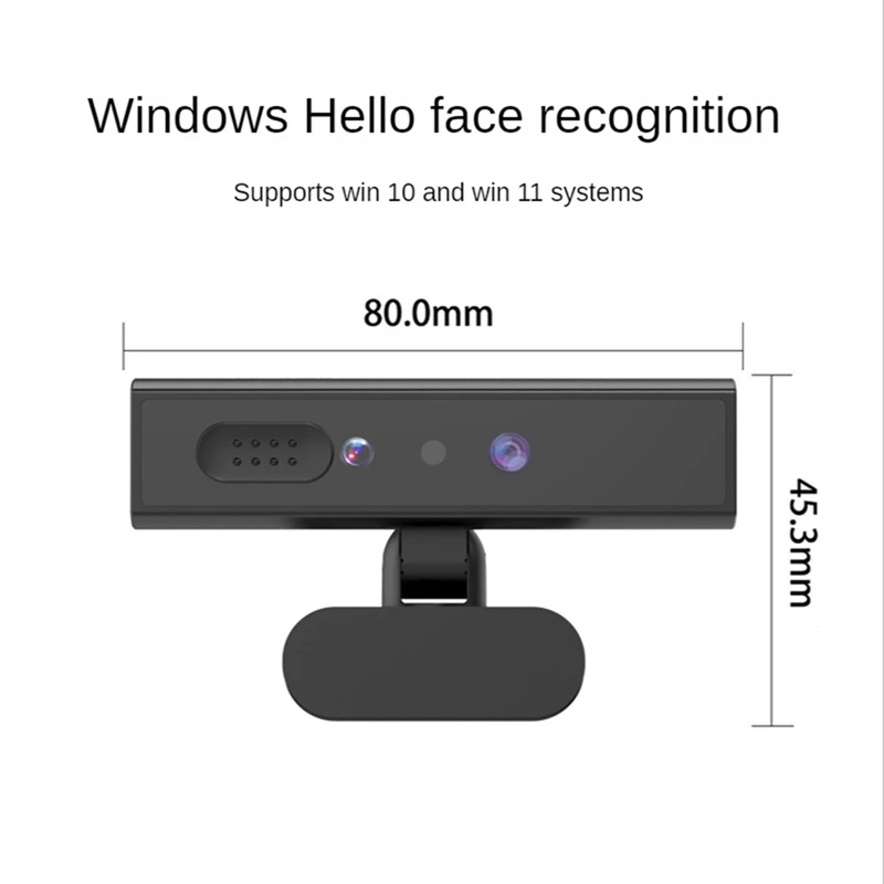 Rozpoznávanie tváre Webcam Pre Windows 10/11, Windows Dobrý deň, Full HD 1080P 30 snímok za sekundu, Pre Desktop & Prenosný počítač - Počítač 5
