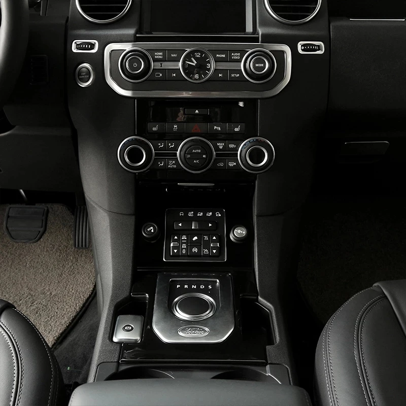 ABS bright black na Land Rover Discovery 4 LR4 2010-2016 vnútorné A Vonkajšie Dekoratívne Samolepky Trim Auto Príslušenstvo 3
