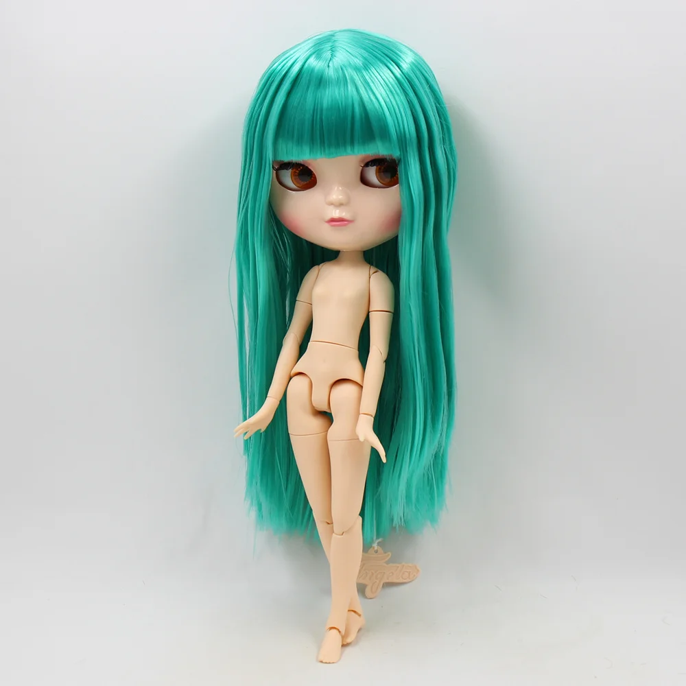 DBS blyth bábika ľadovej licca telo spoločný orgán nové cool zelená dlhé rovné vlasy 1/6 30 cm darček hračka BL4427 4