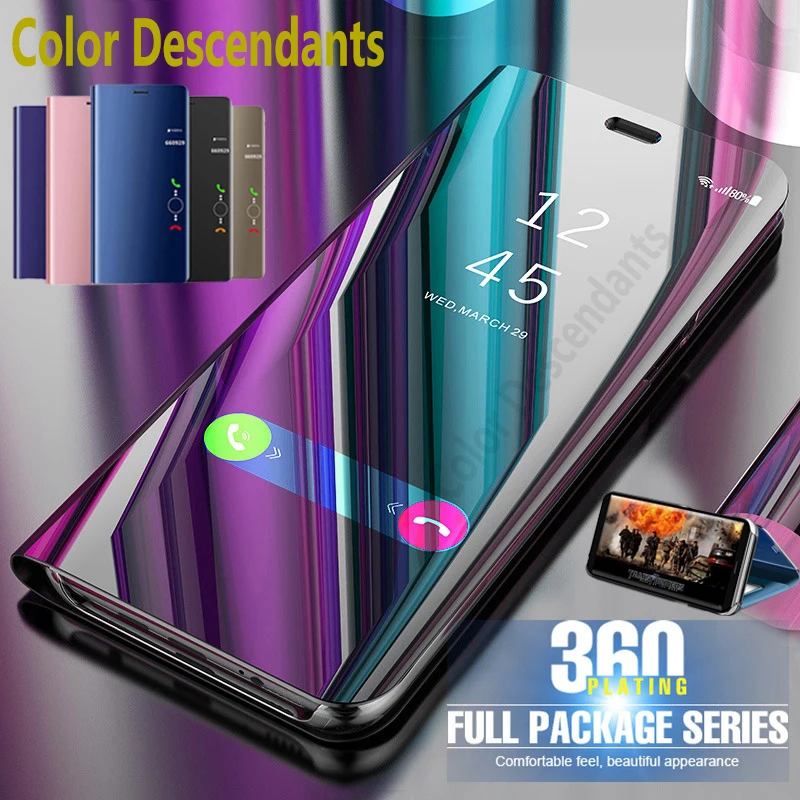 Smart Mirror Telefón puzdro pre Samsung Galaxy A32 A12 A02 A03s A52 A42 A72 32 12 5G Luxusné Magnetické Kožené Flip Cover Couqe