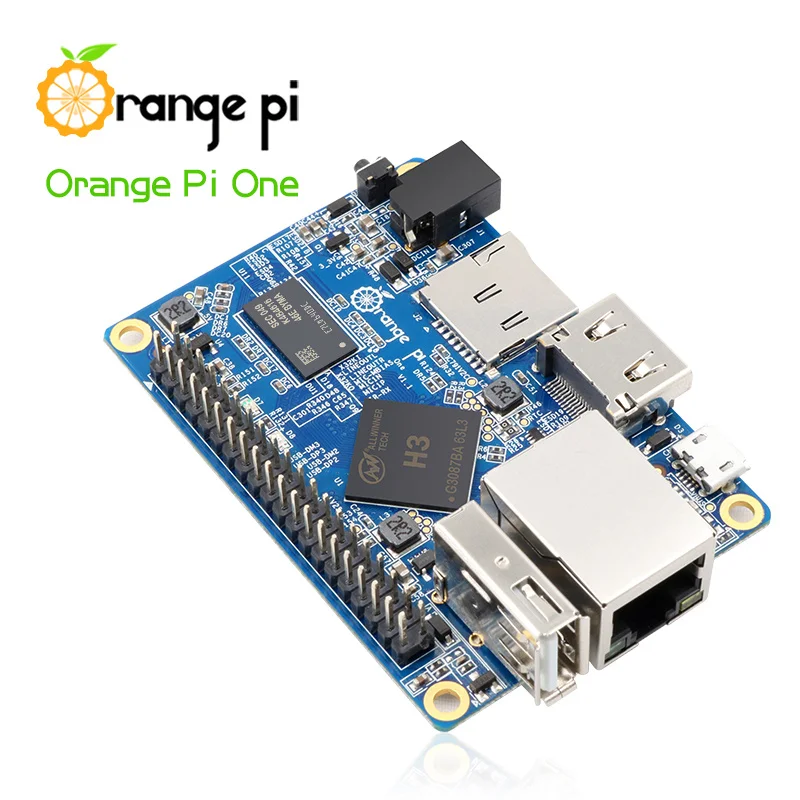 Orange Pi Jeden 1GB+Napájací zdroj+Biele Puzdro+Kábel Používa AllWinner H3 SoC, Spustiť Android 4.4, Ubuntu, Debian Obrázok