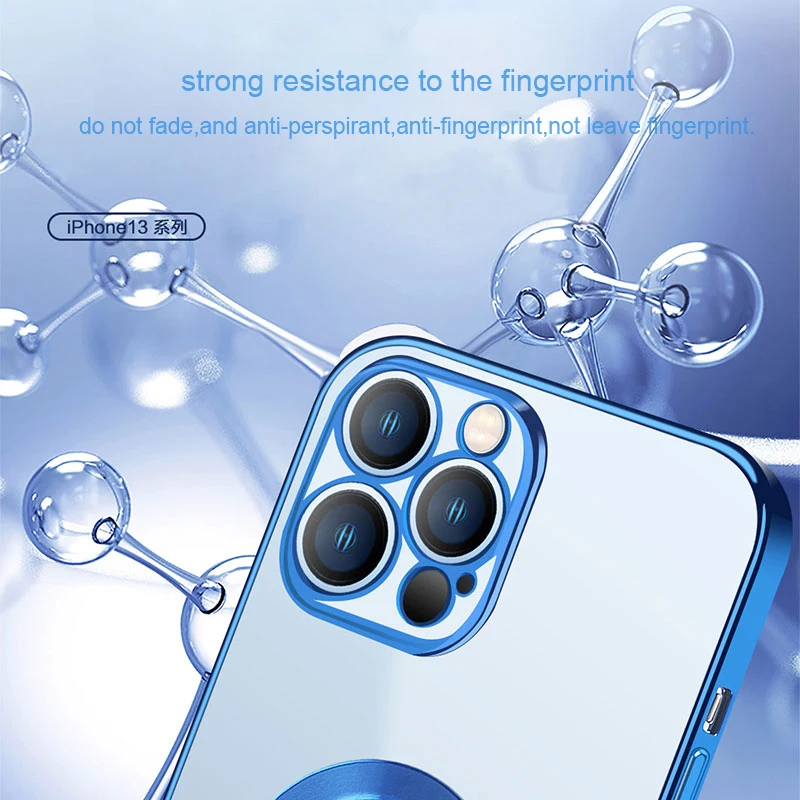 Pokovovanie Transparentné puzdro Pre iPhone 14 13 12 11 Pro Max XS XR X 8 7 Plus SE iPhone12 iPhone11 iPhone13 14Pro Mäkké Jasné Kryt 3