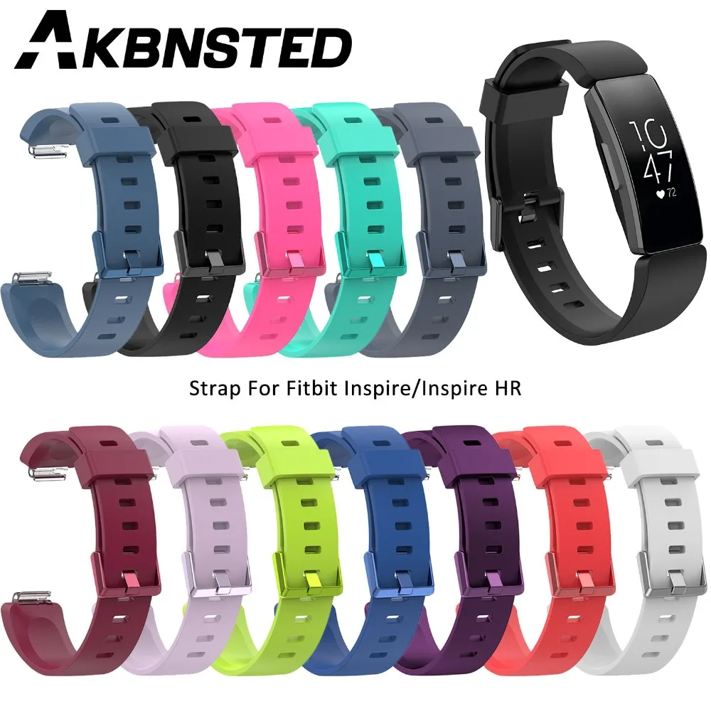 AKBNSTED Náhradné Silikónové Popruh Pre Fitbit Inšpirovať/Inspire HR Športové Hodinky Kapela Inteligentný Náramok na Zápästie Fitness Tracker Popruh