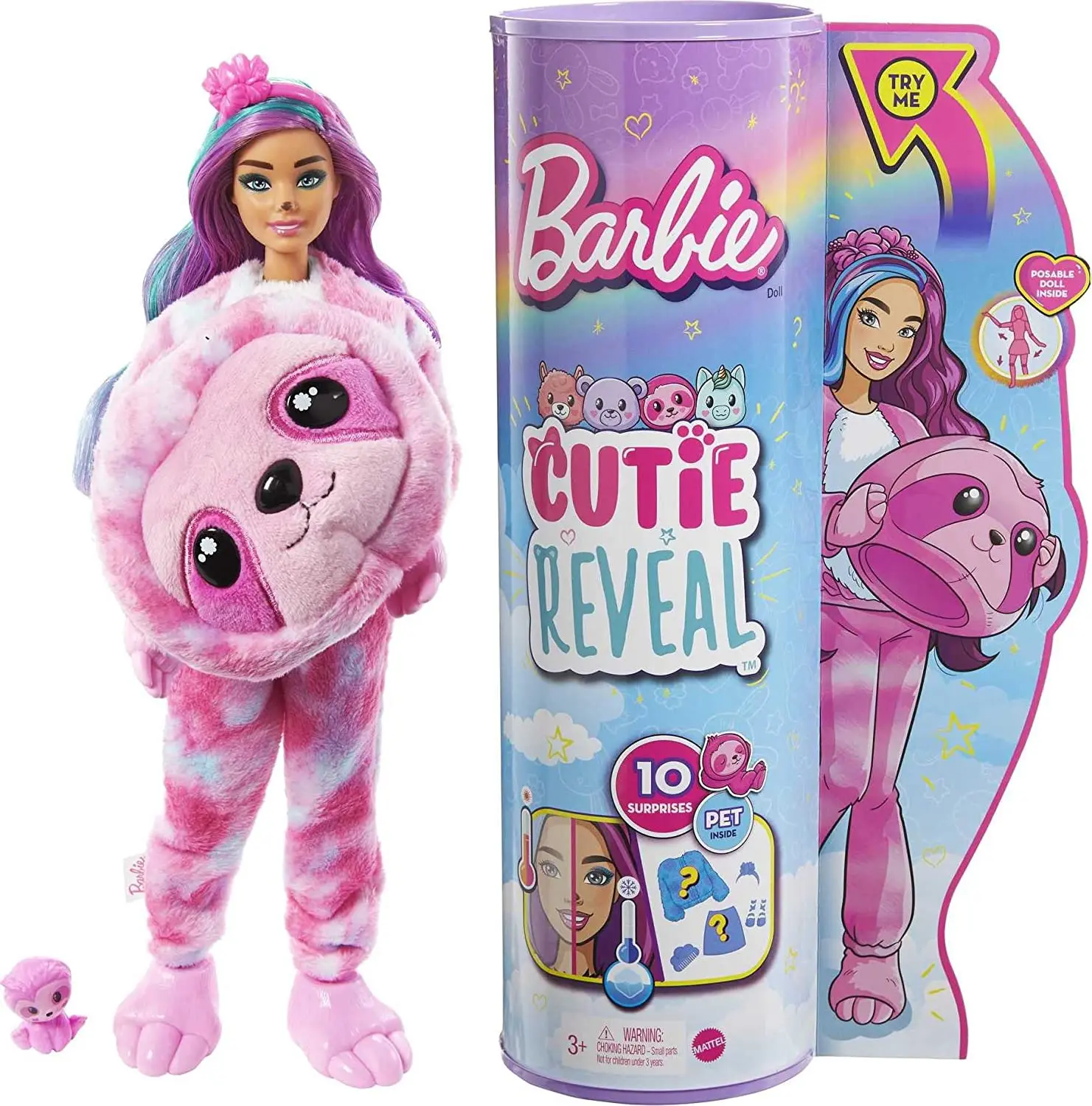 Pôvodné Barbie Cutie Odhaliť Fantasy Série Bábika s Plyšové Zvieratá Kostým Pet Príslušenstvo Dievčatá, Hračky pre Deti, Zmena Farby 5