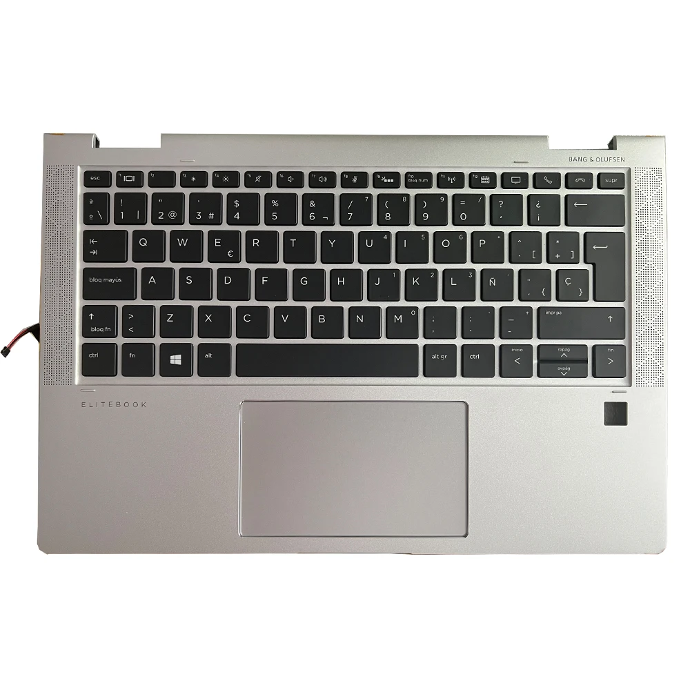 Nové Podsvietený španielsky Klávesnica Pre HP EliteBook X360 1030 G3 Notebook SP S opierka Dlaní vrchný Kryt Prípade Touchpad