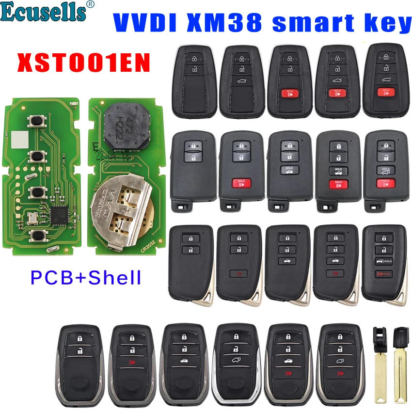 Xhorse XM38 Smart Key XSTO01EN 4D&8A&4A Smart Key pre Toyota/Lexus Pre VVDI Kľúčový Nástroj Podpory Rada 0020/0010/2110/0182/3330