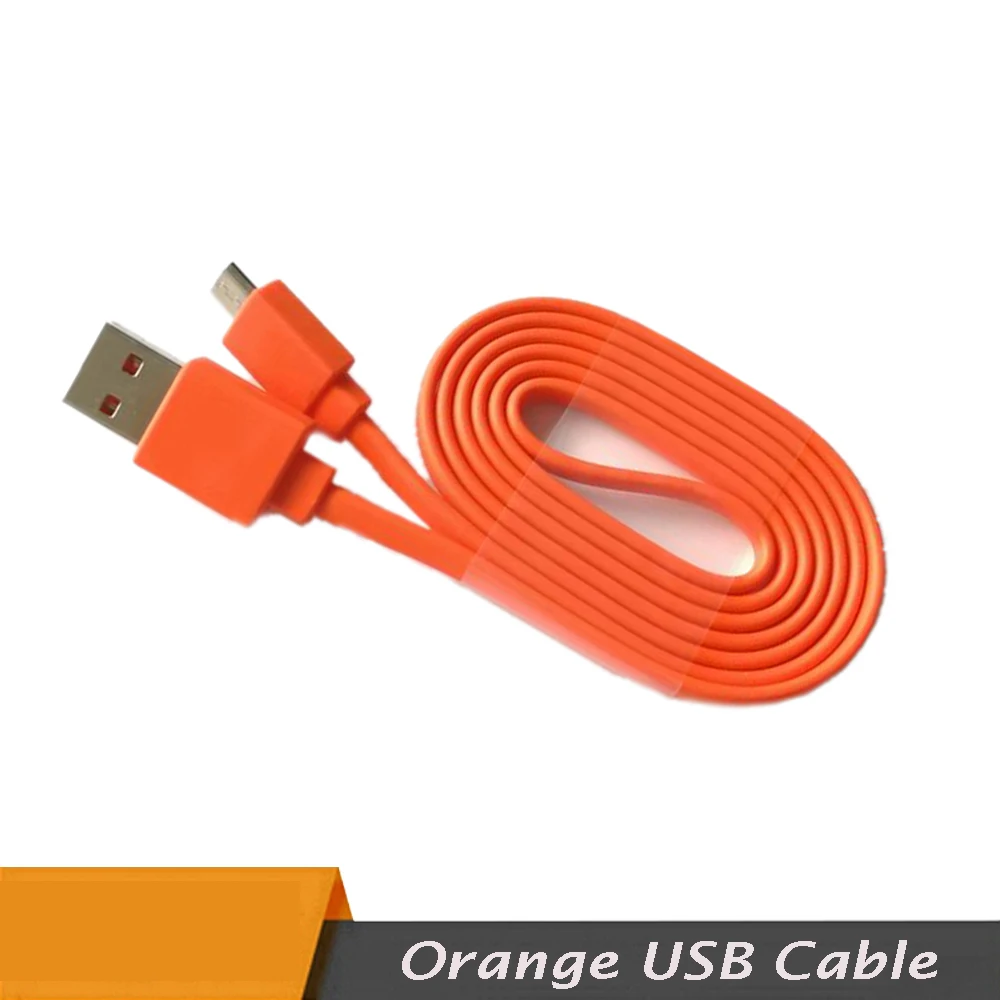pre JBL Charge 3+ Flip3 Flip2 Bluetooth Reproduktor Orange USB Napájanie Nabíjací Kábel Kábel Rezance Line Nabíjací Kábel