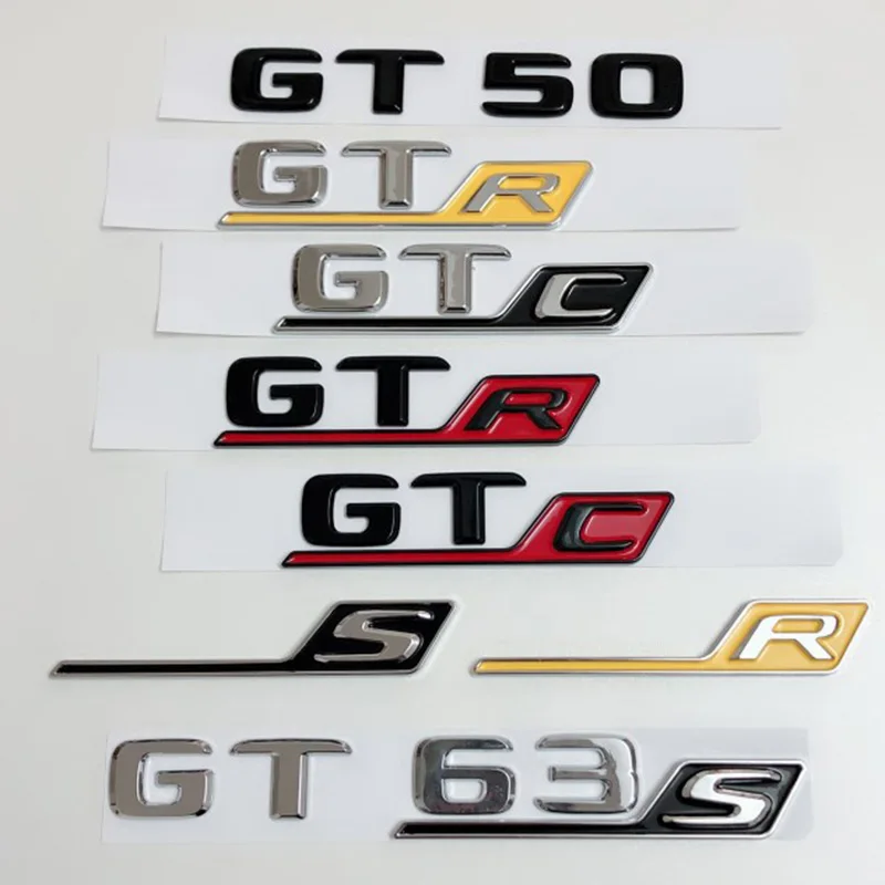 3D ABS Zadný Kufor Kotúča, Znak, Odznak Nálepky Na Mercedes AMG GT-R S C GTR GTS GT50 GT43 GT53 GT63S W190 W251 Auto Príslušenstvo 0
