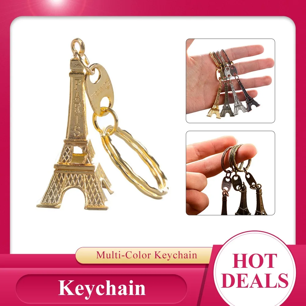 2021 Nové Visieť Kľúčenky Paríž Retro Mini Eiffelova Veža Móda Pre Dar Navrhnutý Model Roztomilý Krúžok Kľúčenka Láska Keychain Hot 0