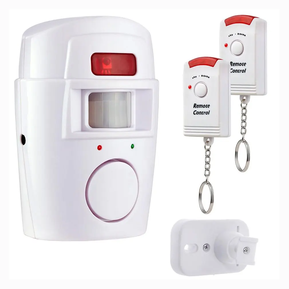 Bezdrôtový PIR Snímač Pohybu Detektor Alarm s 2 Diaľkové Ovládanie Dverí sa Okno pre Domáce Haly, Garáže, Karavanu Alarm Bezpečnostný Systém