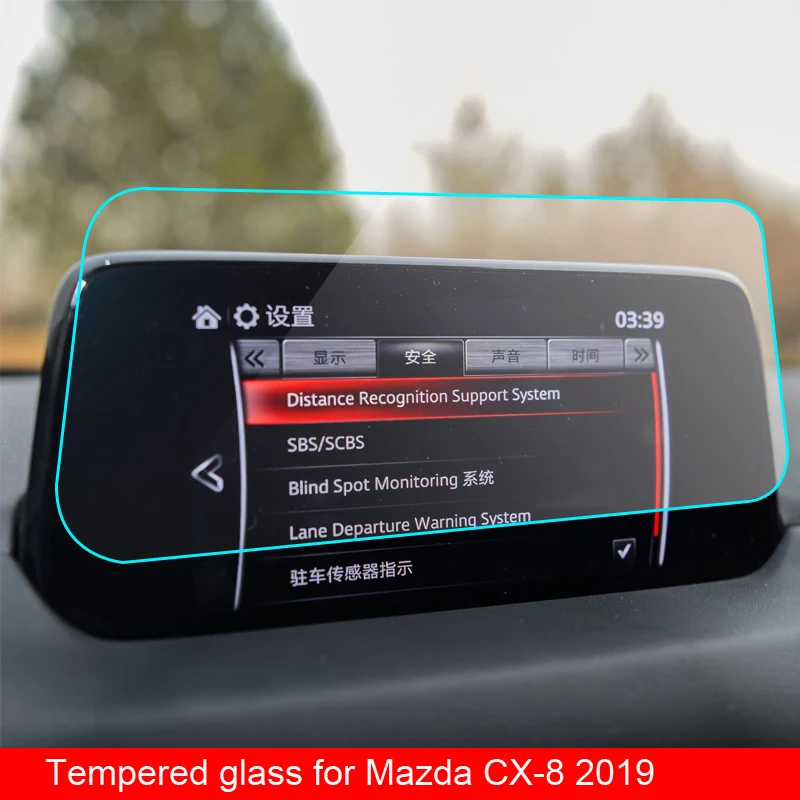 Tvrdené Sklo Screen Protector Film pre Mazda CX8 CX-8 2019 2020 Auta GPS Navigácie Nálepky, Auto Príslušenstvo