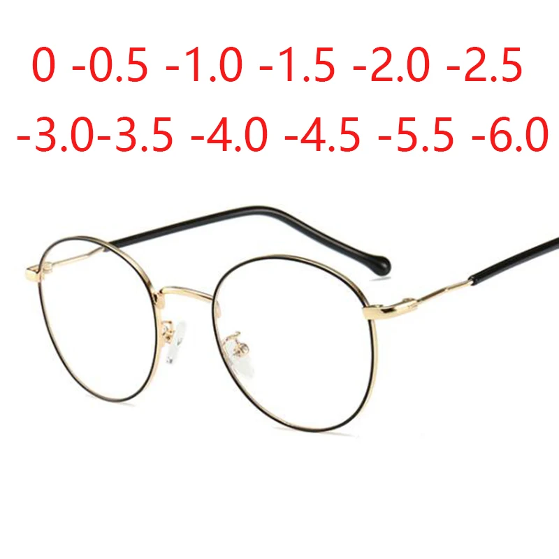 Okolo Hotové Krátkozrakosť Okuliare Ženy Muži Cat Eye Nearsighted Okuliare Študent Okuliare s Dioptrie Mínus -1.0 -1.5 -2.5
